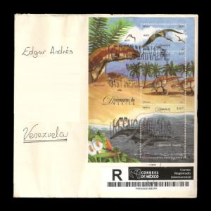 Prehistoric animals on circulated covers of Mexico 2006